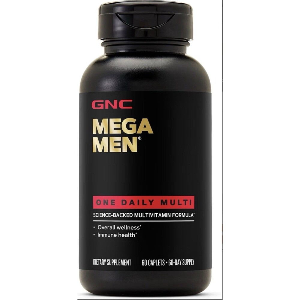 GNC Mega Men One Daily Multivitamin 60 Count Men’s Vitamins 60 Servings New